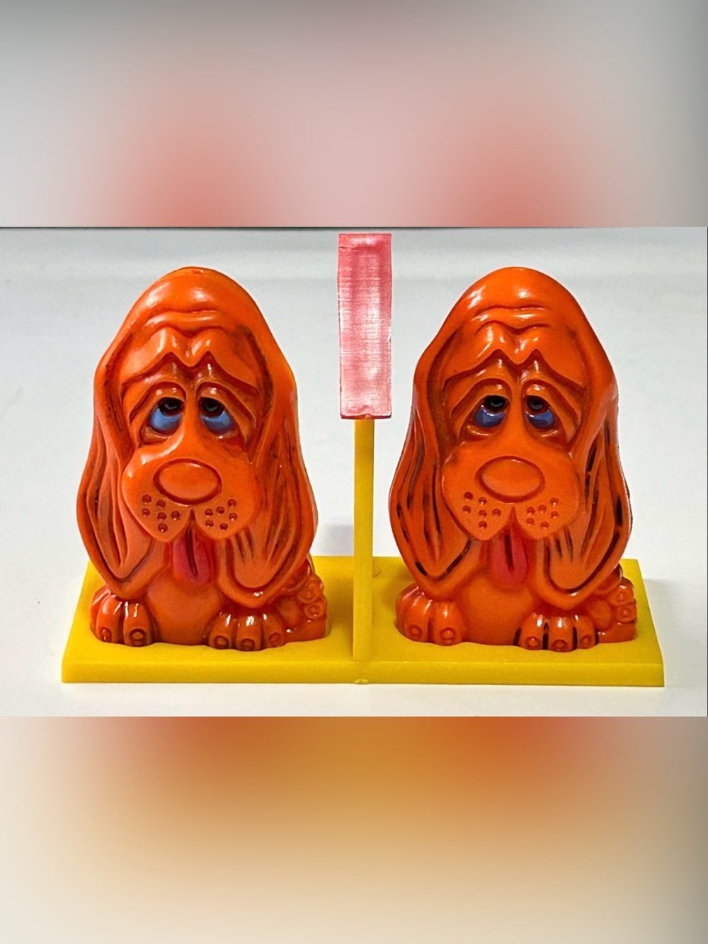 Vintage Basset Hound Salt & Pepper Shakers: MCM Hong Kong Set